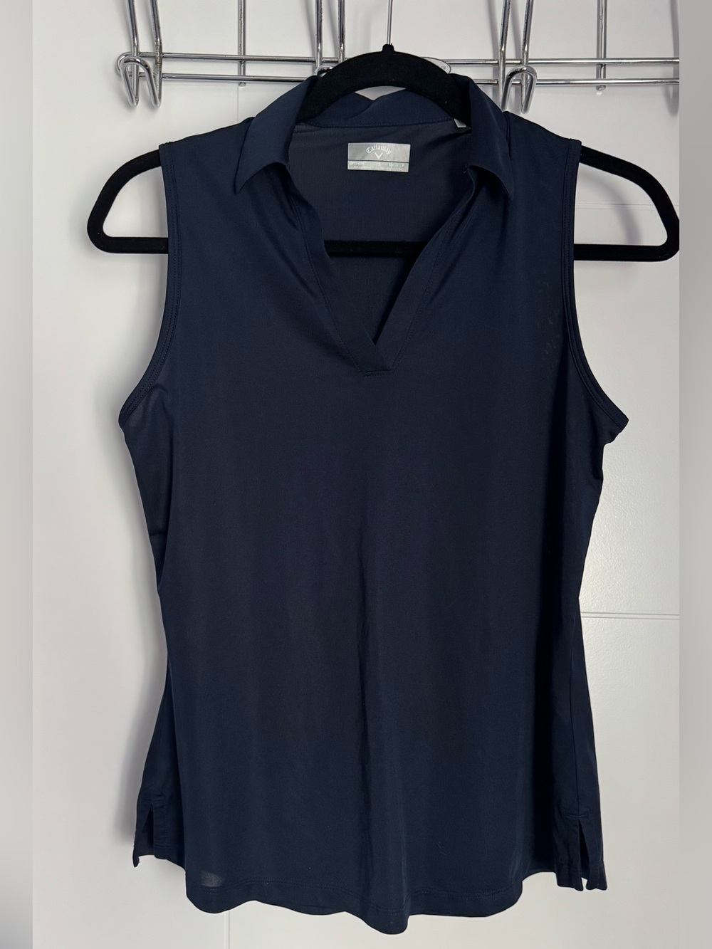 New without Tags Callaway Women’s Lightweight Navy Sleeveless Golf Polo